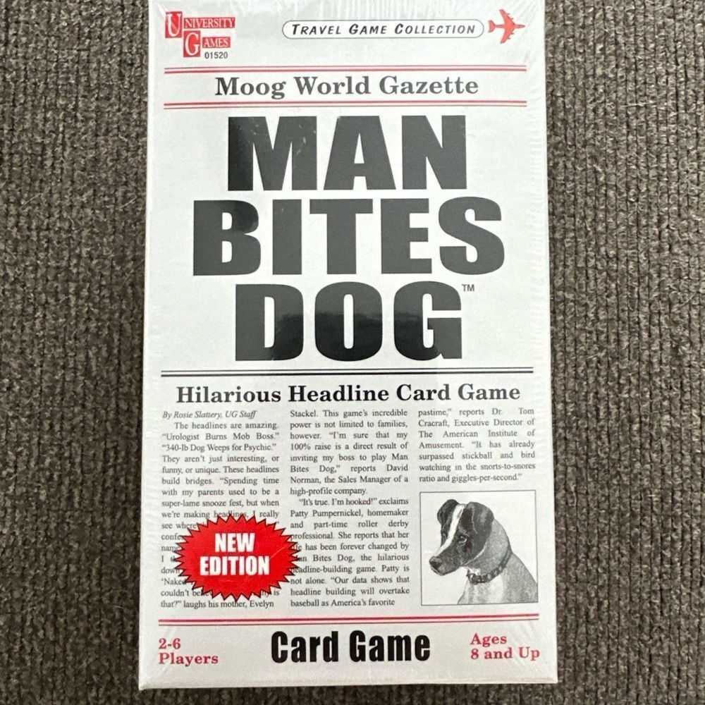 Man Bites Dog Headline Game NWT